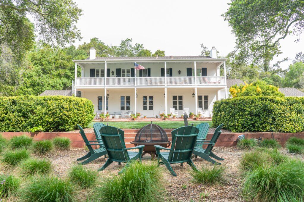 A perfect landscape with backyard patio and greenery.